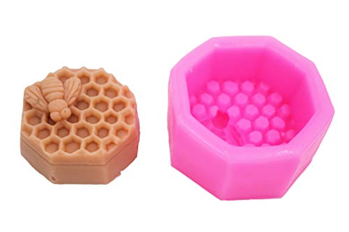 Longzang 2.5" Bee Honeycomb 50188 Craft Art Silicone Soap Mold Craft Molds DIY - Image 2