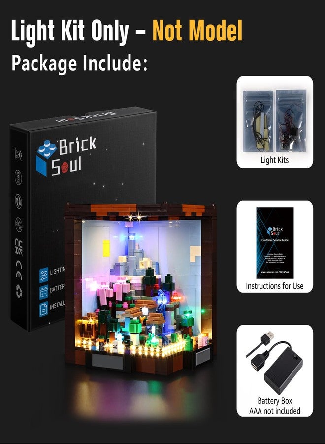طقم إضاءة BrickSoul متوافق مع مجموعة بناء طاولة الصياغة 21265 من ليغو ماينكرافت | ملحقات إضاءة بتصميم مطور | تقنية إخفاء الكابلات للعرض (مجموعة 21265 غير متضمنة) - Image 2