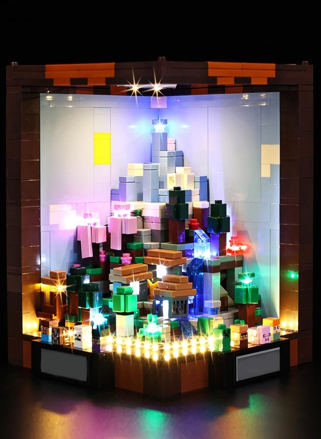 طقم إضاءة BrickSoul متوافق مع مجموعة بناء طاولة الصياغة 21265 من ليغو ماينكرافت | ملحقات إضاءة بتصميم مطور | تقنية إخفاء الكابلات للعرض (مجموعة 21265 غير متضمنة) - Image 1