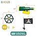 Barcaloo Playground Equipment Bundle Set with Kids Pirate Telescope Pirate Steering Wheel Flags Jungle Gym Playset Accessories for Backyard Swings Playground Set for Backyards - Image 4
