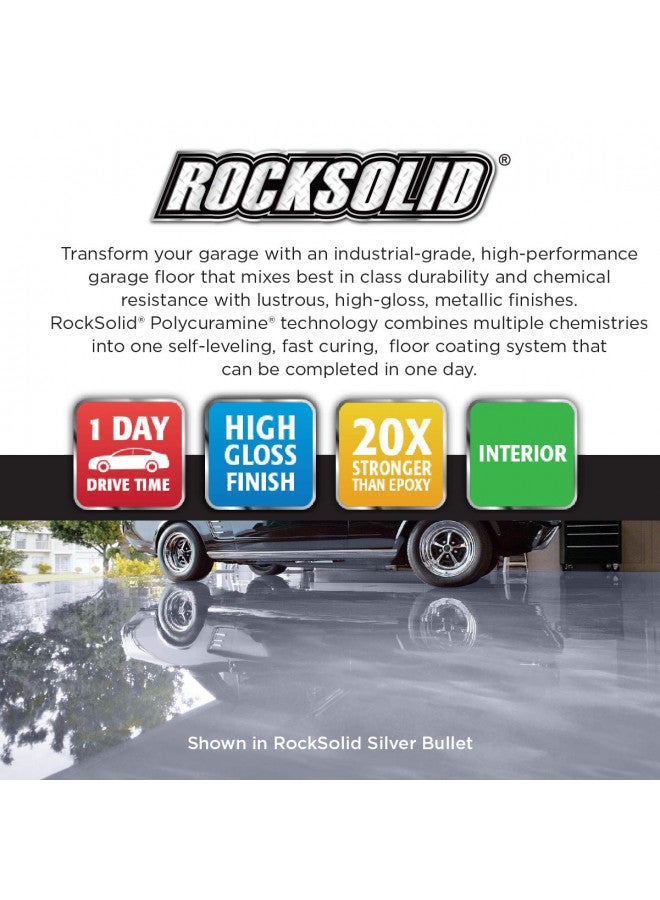 RUST-OLEUM طلاء أرضية جراج معدني روست-أوليوم 286894 روك سوليد، 2.18 لتر (عبوة من 1)، وعاء نحاسي، 70 أونصة سائلة - Image 3