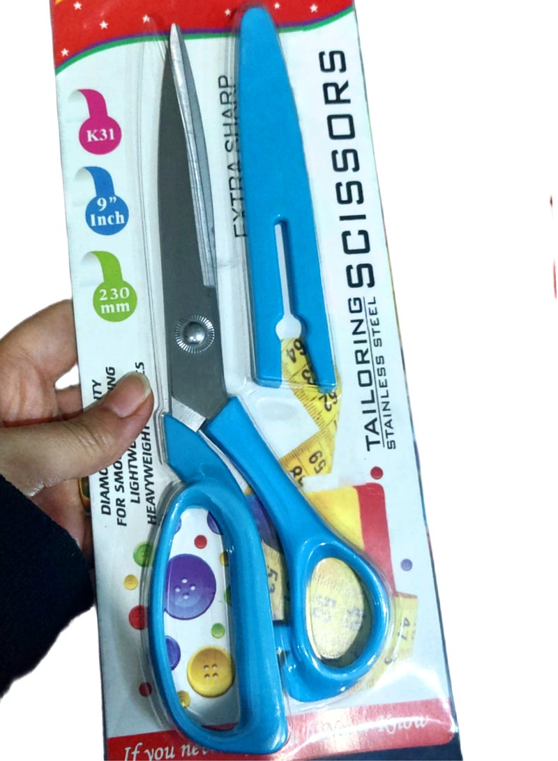 Generic Sharp high quality stainless steel scissors with plastic cover  - Image 3