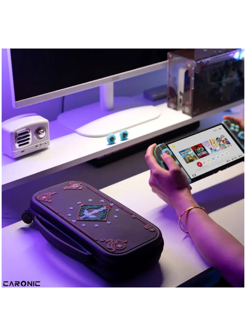 CARONIC Case compatible With Nintendo Switch And Oled Shockproof Waterproof Case Bag with soft Liner  - Image 5