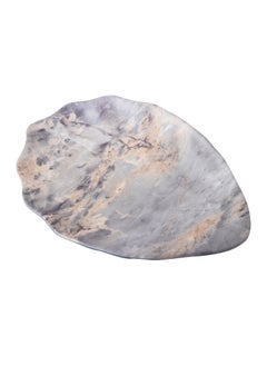 KULSAN Melamine Serving Plate Set 2 Pieces Marble Color 20 cm  - Image 2