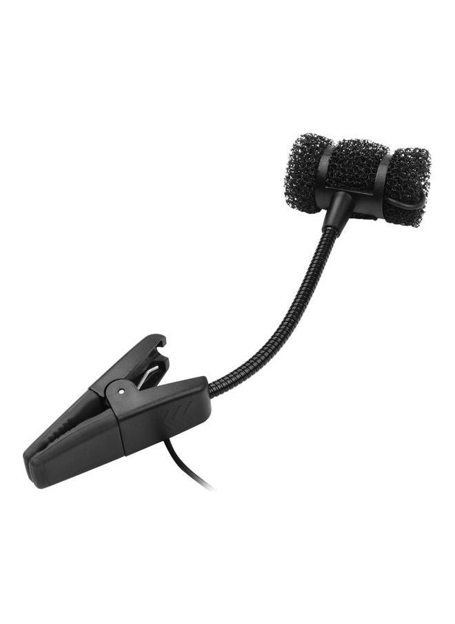 NIBEMINENT - Wired Saxophone Microphone Clip-on Musical Instrument Condenser Mic 3.5mm Plug with 6.35mm Conversion - Image 1