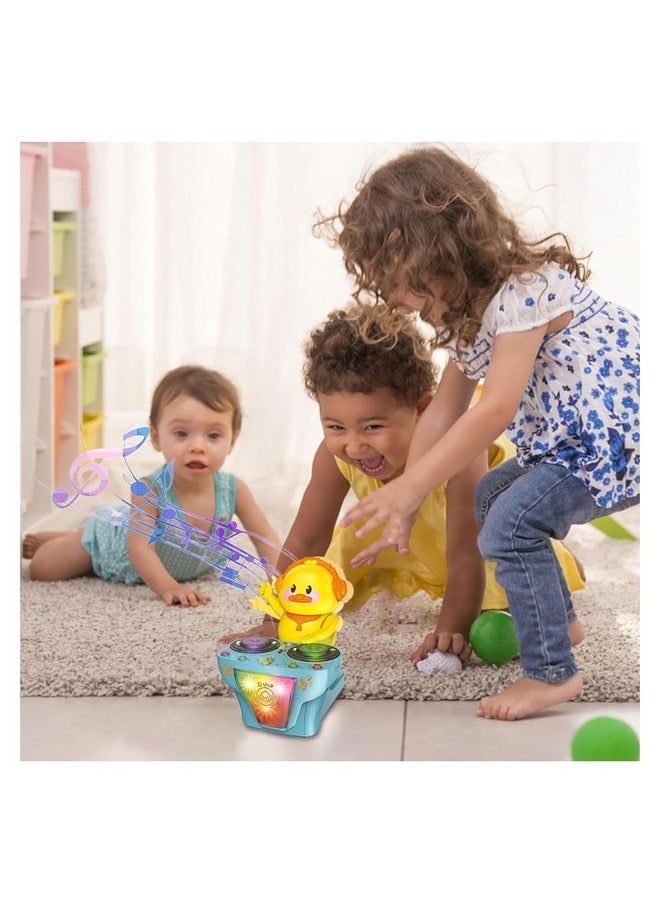 Kiti Kits - Musical Duck Toy | Moving Animal Toys with Music & LED Lights - Musical Dancing Duck Toy, Christmas Animated Plush Toys, Babies Music Toy, Interactive Learning Toy for Children 3+ Years - Image 1