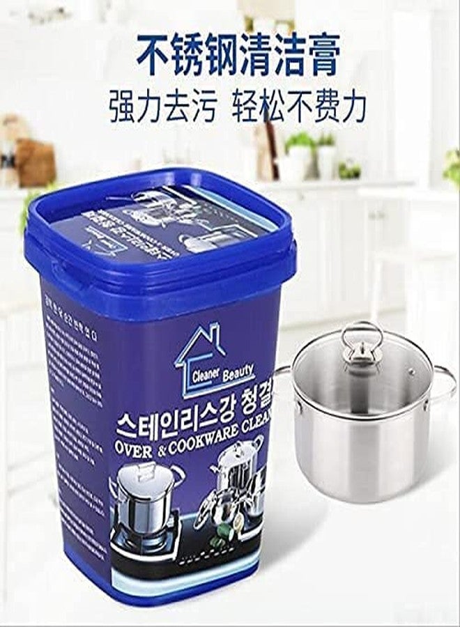 Lexazo Quickly Cleans Cookware Surfaces |Oven & Cookware Cleaner Stainless Steel Cleaning Paste Remove Stains from Pots Pans Multi-Purpose Cleaner & Polish Removes Household Clean - Image 5