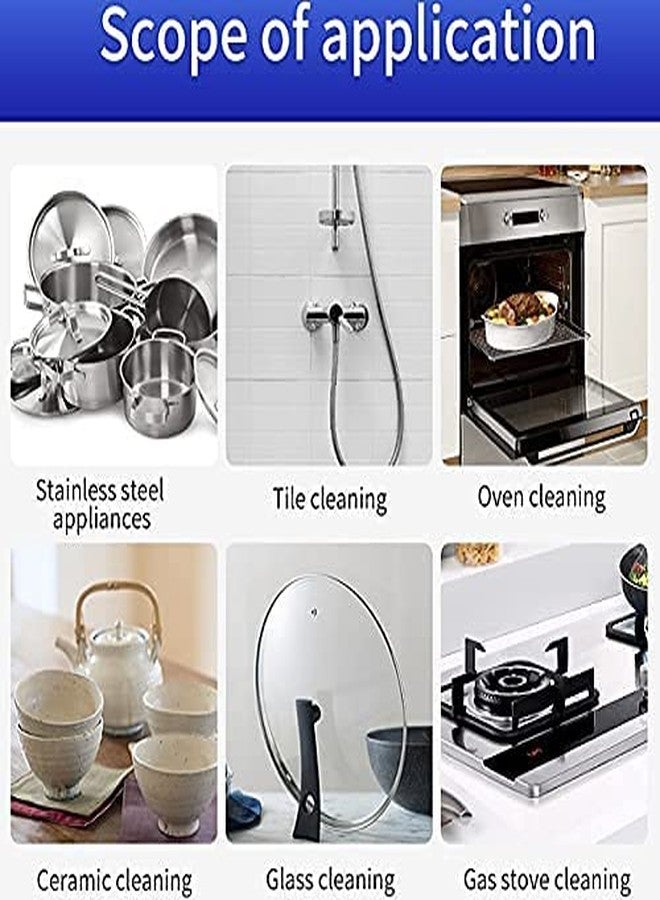Lexazo Quickly Cleans Cookware Surfaces |Oven & Cookware Cleaner Stainless Steel Cleaning Paste Remove Stains from Pots Pans Multi-Purpose Cleaner & Polish Removes Household Clean - Image 4