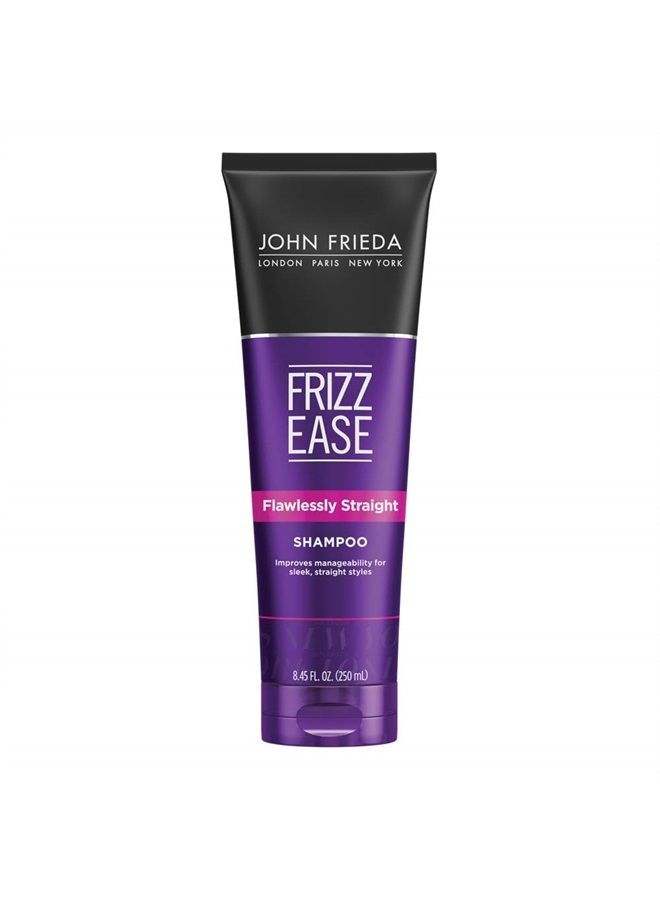 John Frieda شامبو فريز إيز فلو flawlessly straight، شامبو مُعزز بالكيراتين، لتصفيف الشعر بشكل مستقيم بسهولة فورية، 8.45 أونصة