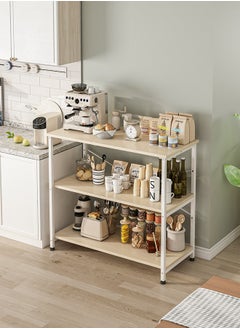 Harlan Adjustable Kitchen Storage Rack, 3-Tier Storage Shelf, Coffee Corner Table, Multi-use Organizer Rack for Kitchen, Living room, Bedroom.  - Image 3