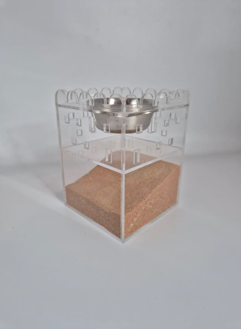 باشن ديستريكت مدخن مصنوع من الأكريلك على شكل مبنى تراثي قديم - Image 1