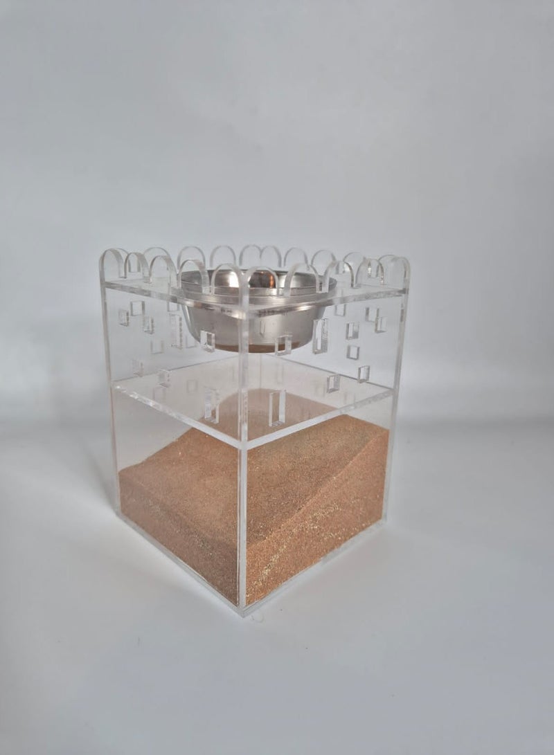 باشن ديستريكت مدخن مصنوع من الأكريلك على شكل مبنى تراثي قديم - Image 3