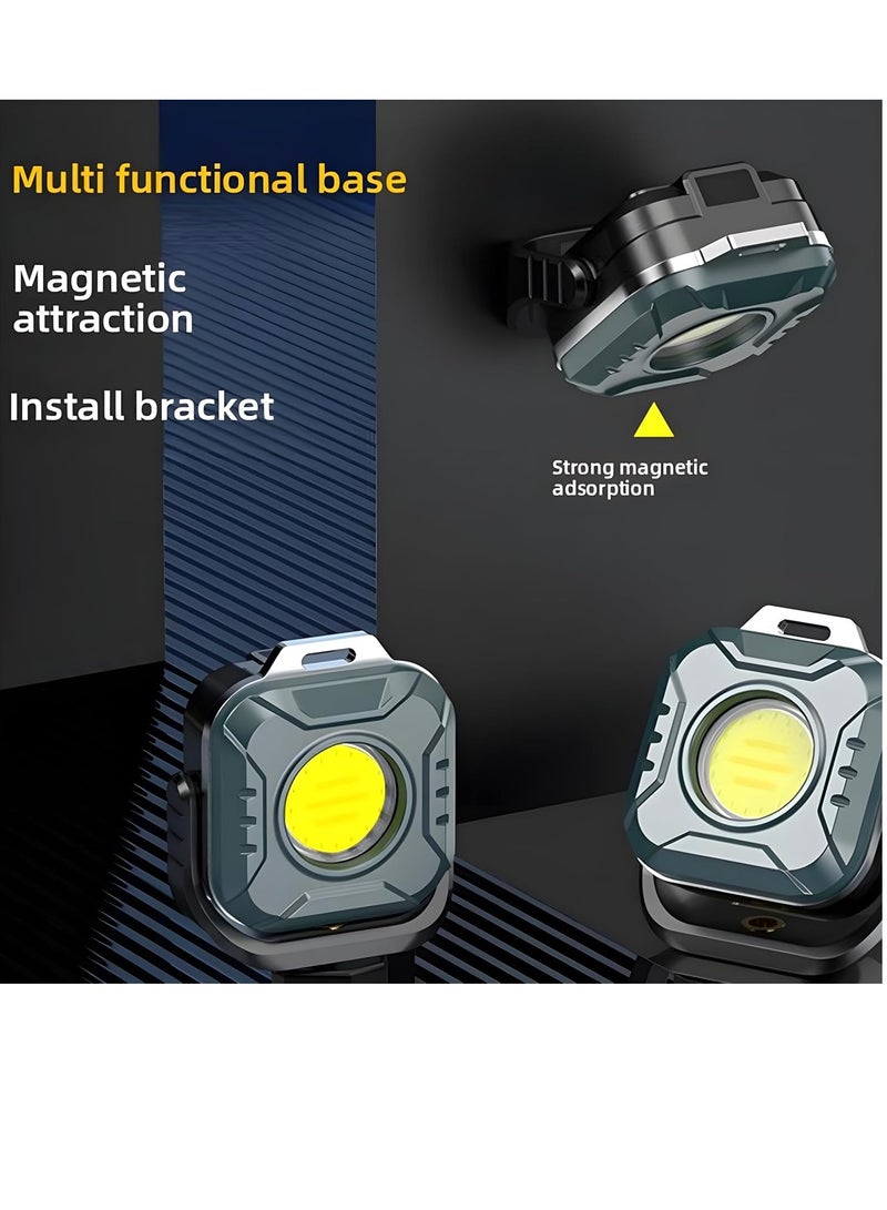 QLIGHT QLIGHT 2PACK Rechargeable Mini Flashlight Outdoor Led Torch Light, COB Camping Lights Outdoor, Adjustable Color Temp (2700K-8000K), Waterproof, Emergency Light Rechargeable, Light for Camping  - Image 5