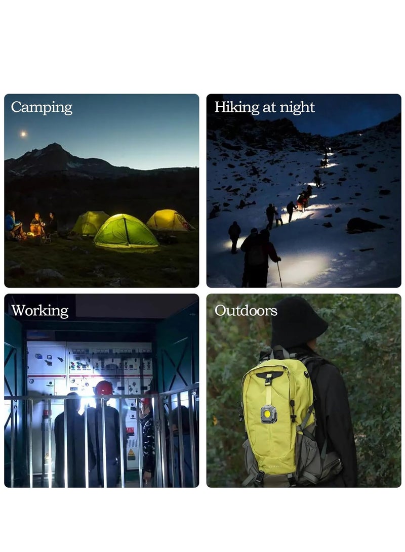 QLIGHT 2PACK Rechargeable Mini Flashlight Outdoor Led Torch Light, COB Camping Lights Outdoor, Adjustable Color Temp (2700K-8000K), Waterproof, Emergency Light Rechargeable, Light for Camping - Image 4