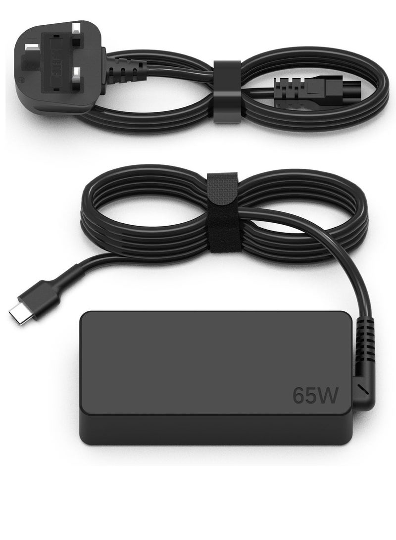 Terabyte 65W  USB C Type C Laptop Replacement Charger Power Supply Replacement Adapter for MacBook ASUS ZenBook for Lenovo Dell Xiaomi Air HP Sony Power 20V 3.25A - Image 1