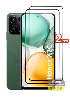 2 Pieces Honor X7C Screen Protector – Edge to Edge Tempered Glass Screen Protector, High Transparency, Delicate Touch, Anti-Explosion, Smooth Arc Edges, Easy Installation