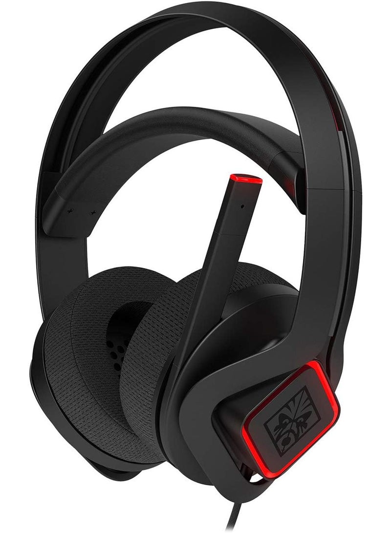 HP سماعة الألعاب HP OMEN Mindframe 3XT27AA#ABB - تبريد نشط بتقنية FrostCap، صوت محيطي افتراضي 7.1، إضاءة RGB، ميكروفون مانع للضوضاء، سماعات ألعاب سلكية USB - Image 1