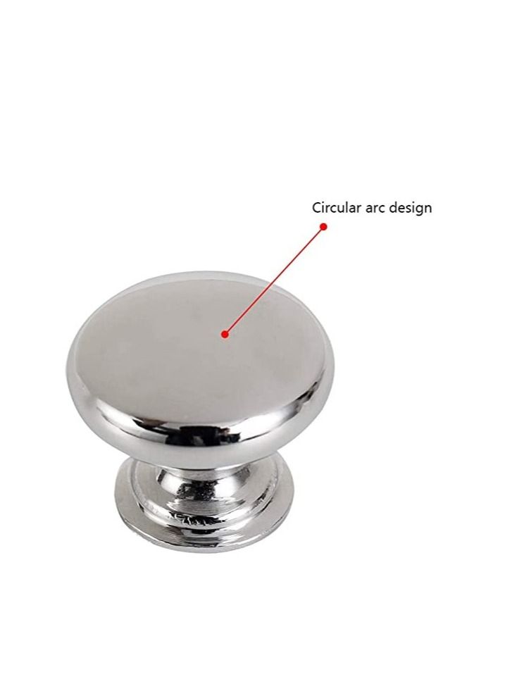 SYOSI Round Cabinet Knob Stainless Furniture Pull Handle Simple  Sturdy Knob Diameter 25 mm 4 Pack for Kitchen Cupboard Door Bedroom Dresser Drawer Bathroom Wardrobe Hardware  - Image 5