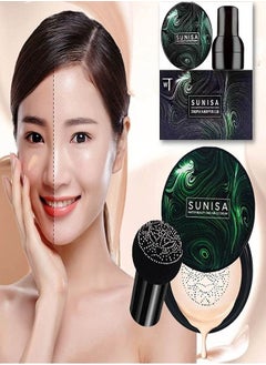 كريم أساس Sunisa Mushroom Head Air Cushion CC كريم أساس يدوم طويلاً لتغطية العيوب، ويوحد لون البشرة، مناسب لجميع أنواع البشرة