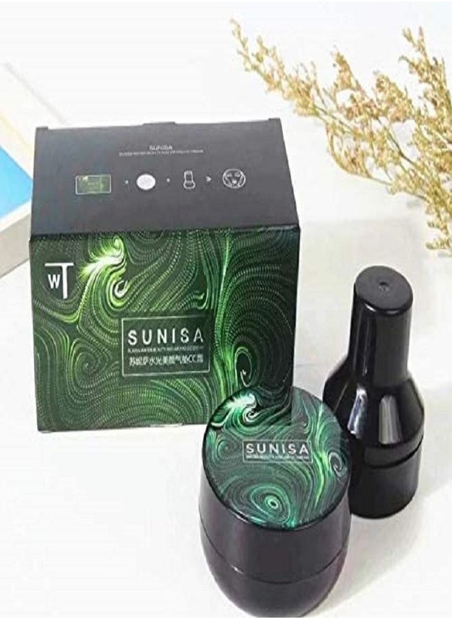 SUNISA - كريم أساس Sunisa Mushroom Head Air Cushion CC كريم أساس يدوم طويلاً لتغطية العيوب، ويوحد لون البشرة، مناسب لجميع أنواع البشرة - Image 1