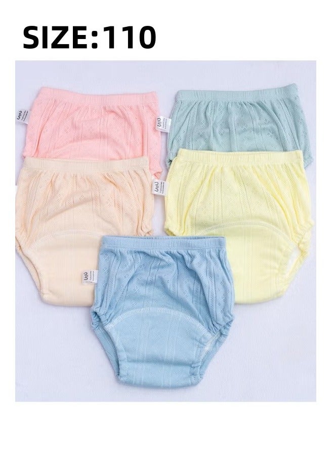 DOOKOO 5 Pieces Breathable Potty Training Underwear 6 Layers Breathable Cotton Absorbent Trainer Pants for Toddler Baby Boys Girls Waterproof