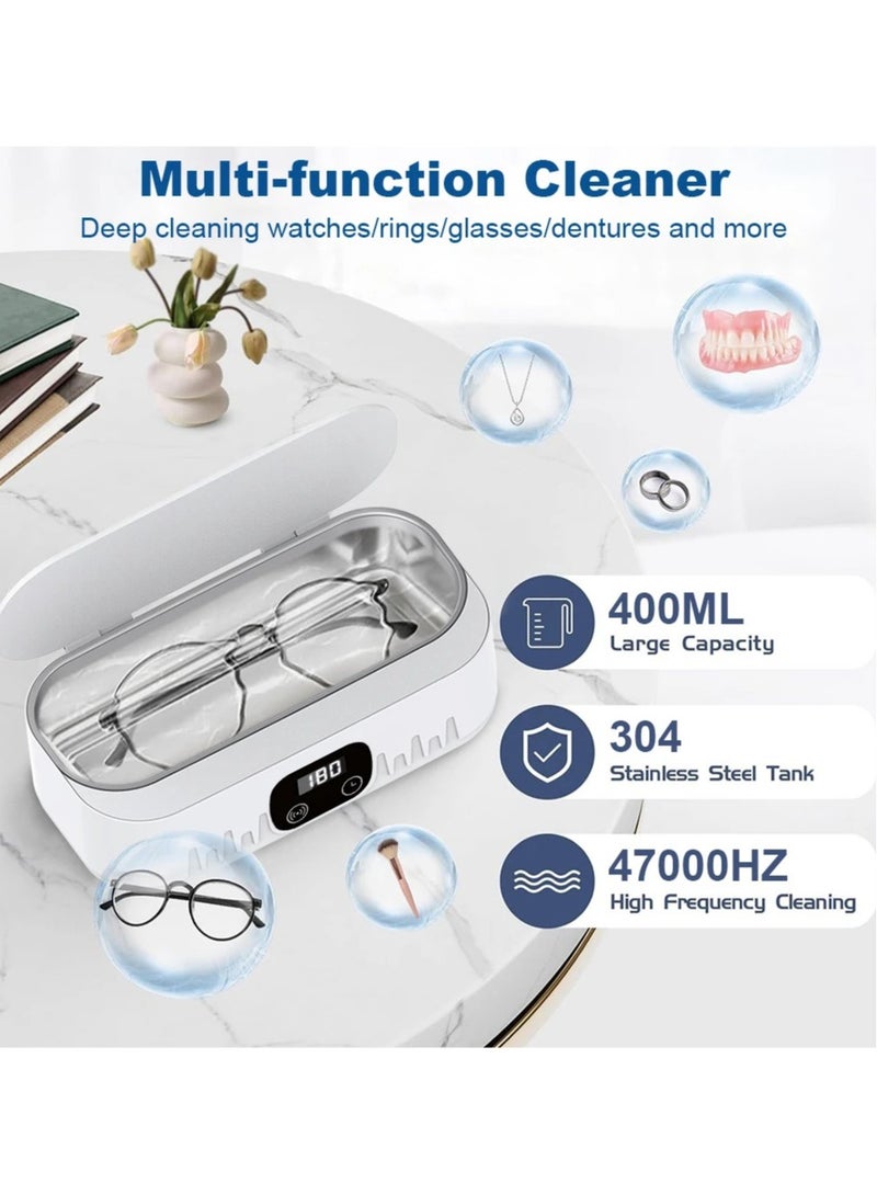 AROAQ Ultrasonic Glasses Cleaner for Jewelry Watches and Dentures High Frequency Vibration Cleaning Machine - Image 2