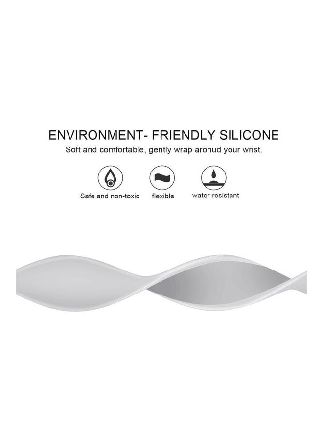 نيبمينينت سوار بديل بتصميم تراثي لساعة أبل سيريس 1/ 2/ 3/ 4/ 5/ 6/ 7/ SE مقاس 38-40-41 مم أبيض - Image 4