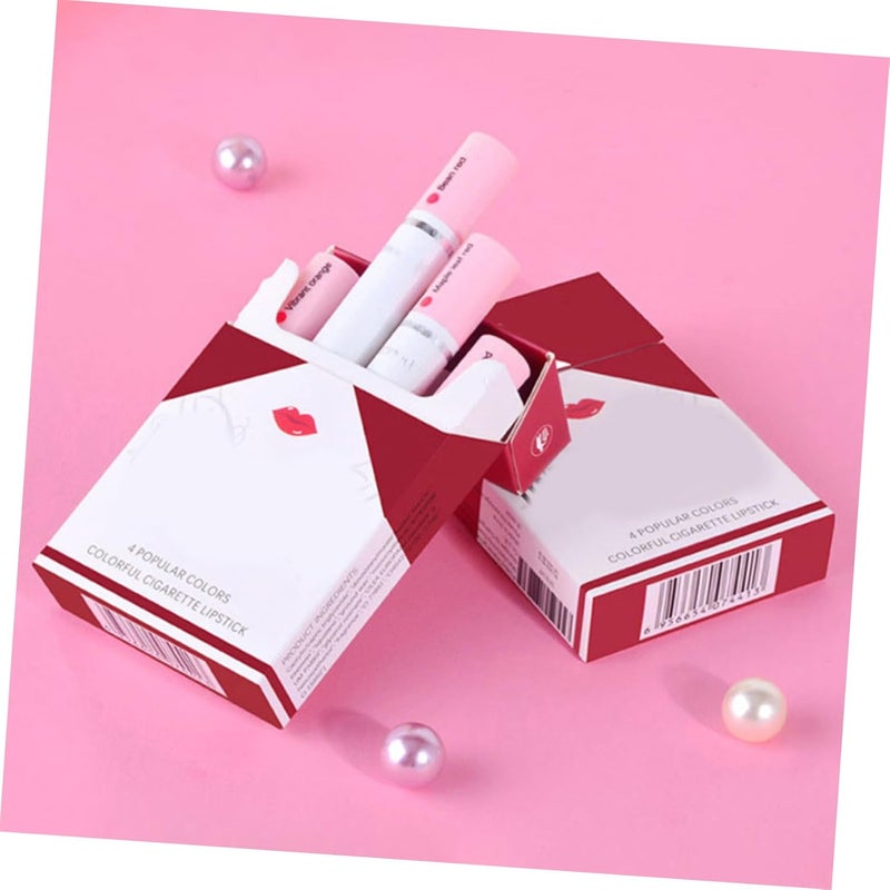4pcs Matte Lipstick Set for Women Small Portable Korean Velvet Lip Makeup Tools Lightweight Non-sticky Lip Gloss for Parties Travel Office and Daily Use - Image 5