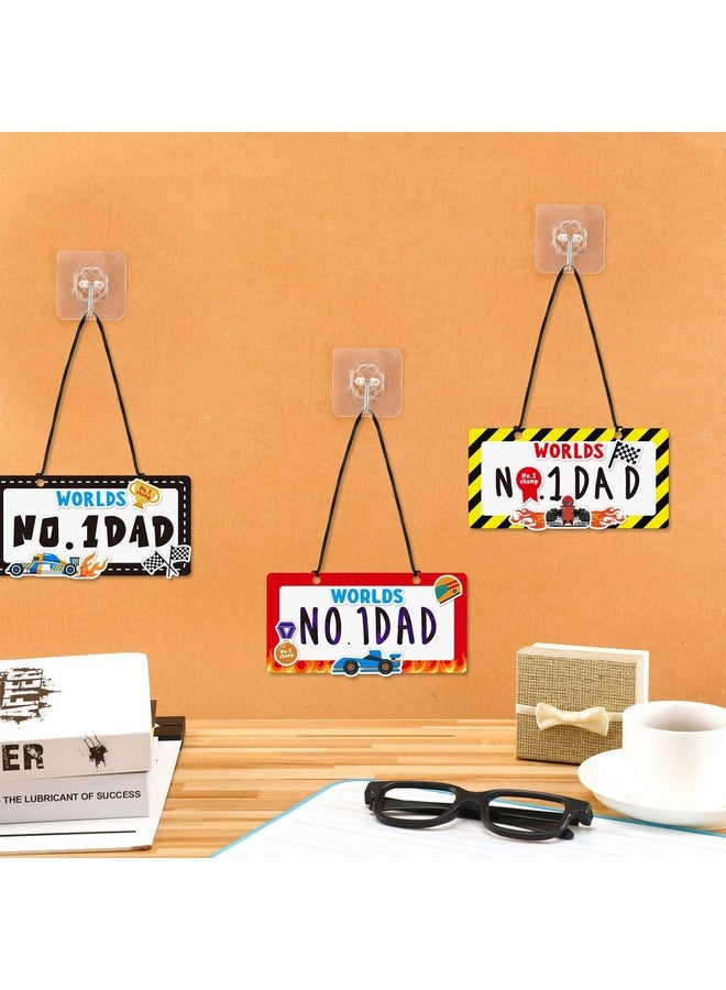 Chunful Chunful 16 Pack DIY Father's Day Craft Kit for Kids Classroom Make Your Own No. 1 Dad License Plate Sign DIY Father's Day Crafts Gift from Kids for Supplies School Activity Gift - Image 5