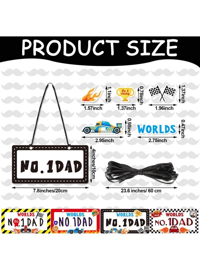 Chunful Chunful 16 Pack DIY Father's Day Craft Kit for Kids Classroom Make Your Own No. 1 Dad License Plate Sign DIY Father's Day Crafts Gift from Kids for Supplies School Activity Gift - Image 2