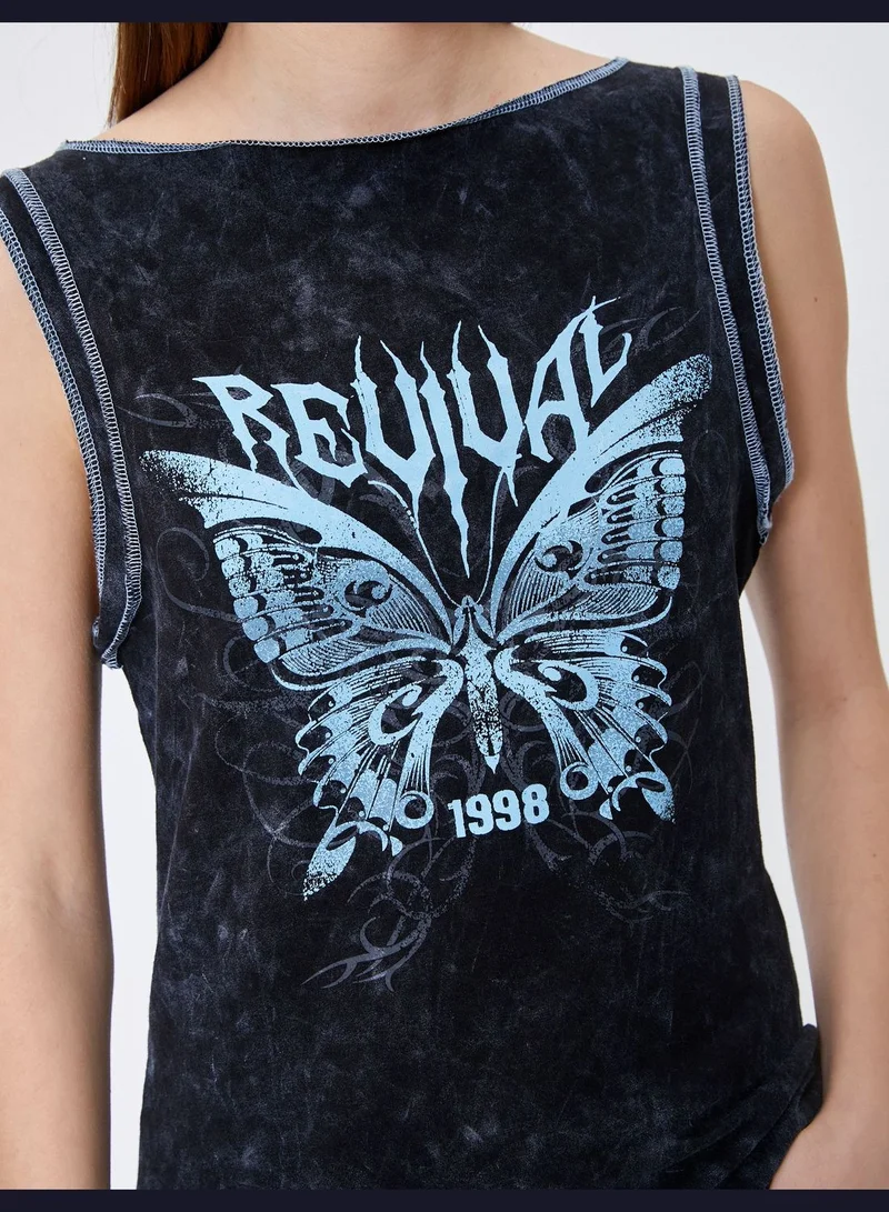 KOTON Butterfly Tank Top