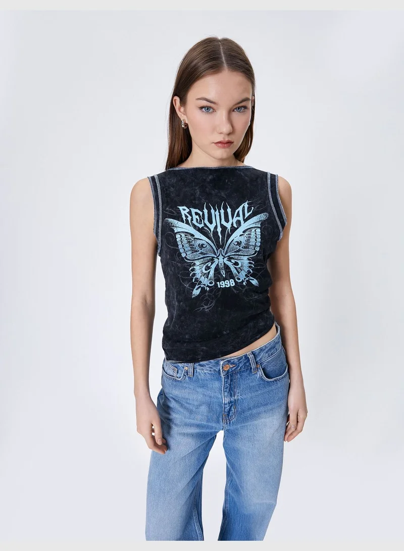 KOTON Butterfly Tank Top