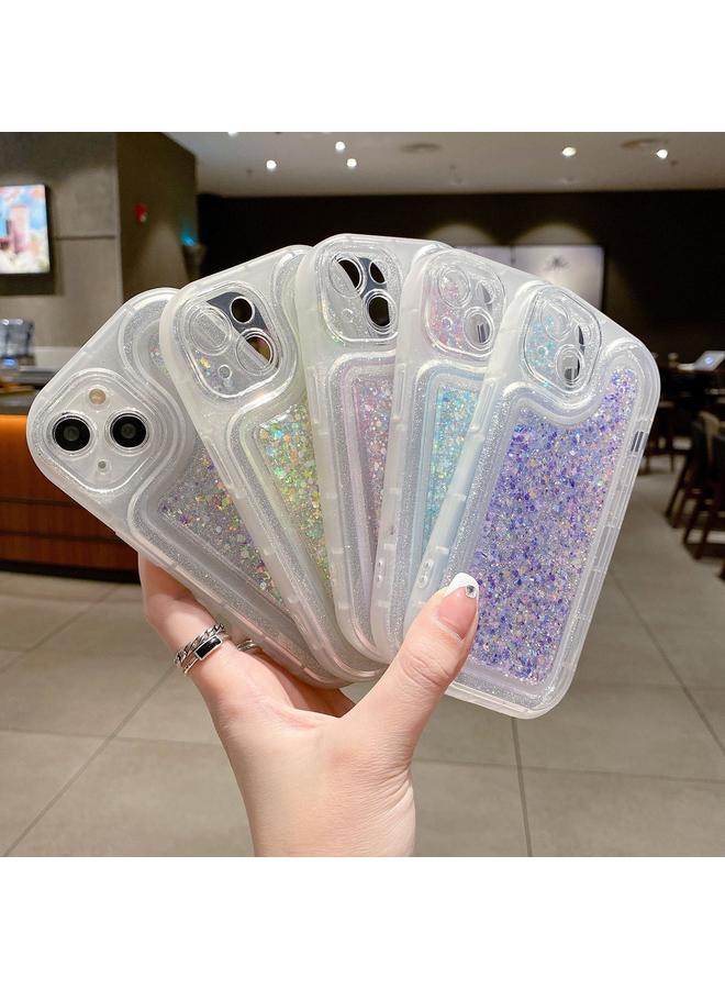 S-TOP Case For iPhone 12 Pro Max Luminous Sequins Glitter Epoxy Phone Case - Image 2