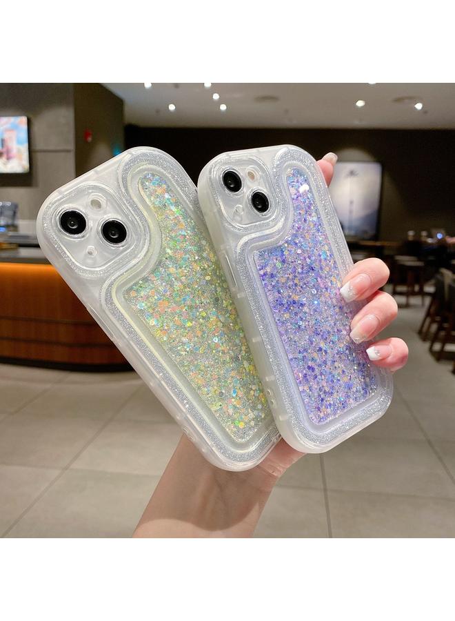 S-TOP Case For iPhone 12 Pro Max Luminous Sequins Glitter Epoxy Phone Case - Image 3