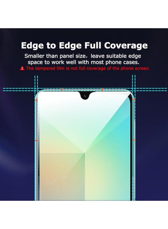 2 Pack Compatible with Samsung Galaxy A06 Screen Protector Glass, Premium 9H Hardness Anti-Scratch Bubble Free Tempered Glass Screen Protector  - Image 3