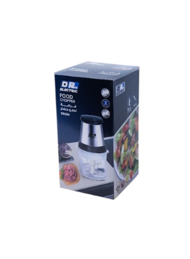 دكتور إلكتريك فرامة لحم وخضار كهربائية، 300 واط، 0.6 لتر، فرم اللحم والخضار، موديل DR064، ستانلس ستيل - Image 4