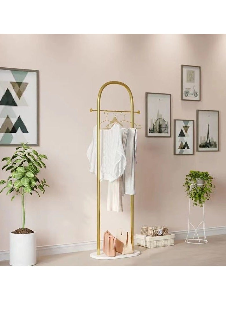 Beauenty Gold Metal Clothes Hanger Bedroom Hanging Rack Corner Shelf Organizer Living Room Home Furniture ﻿ - Image 3