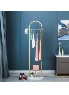 Beauenty Gold Metal Clothes Hanger Bedroom Hanging Rack Corner Shelf Organizer Living Room Home Furniture ﻿  - Image 4