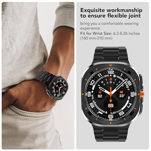 SPGUARD Band Compatible with Samsung Galaxy Watch Ultra 47mm(2025/2024),Metal Stainless Steel Bands Strap Men Women,NOT for Galaxy Watch 8 7 6 5 4 Band 40mm 44mm 45mm/Watch 8 6 4 Classic 42mm 46mm 43mm 47mm - Image 4
