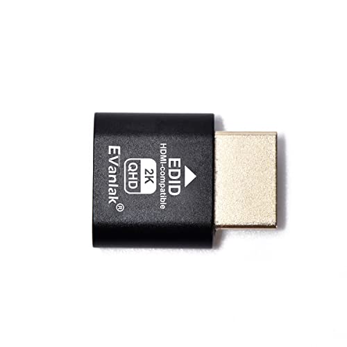 EVanlak HDMI Dummy Plug Headless Ghost Display Emulator Premium Aluminum PC（Fit Headless-1920x1080 New 3RD@60Hz）-1pack - Image 4