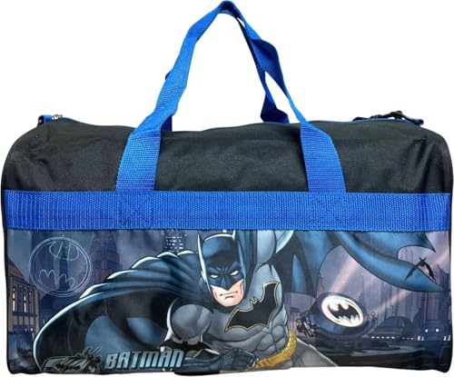 Ruz 18 Inch Kids Duffel Bag Overnight CarryOn Travel And Sports Bag Batman - Image 1