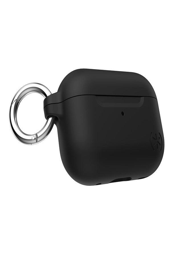 Speck Products Presidio W/Soft Touch for Airpods Pro 2nd/1st Generation Case, Black/Bright Silver - Image 1