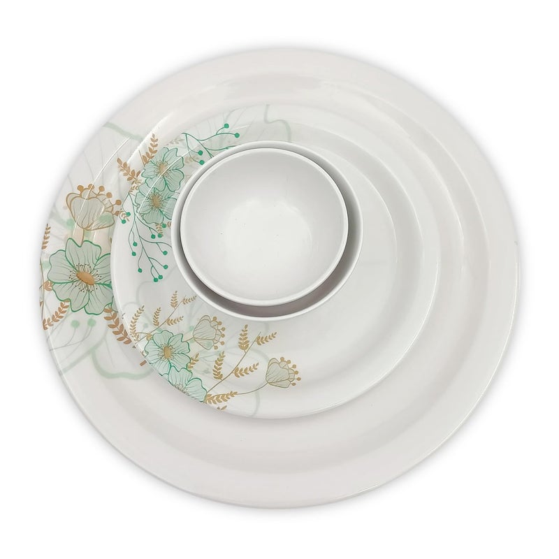 SUPERWARE Food Grade Melamine Dinner Set Haven 24 pcs Stain Free Glazed Finish - Image 2