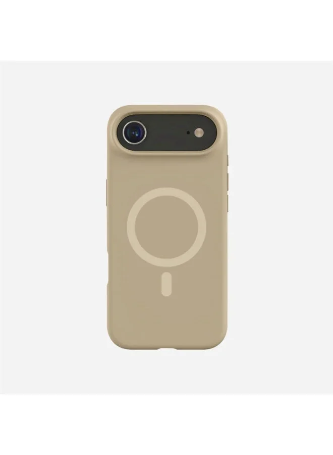 موبكوس جراب Mobcos iPhone 17 Air بني اللون، بتصميم Elite Ring، مصنوع من السيليكون الفاخر، مزود بخاصية الشحن اللاسلكي المغناطيسي | ملمس ناعم كالحرير | حماية فائقة ضد الصدمات بمعايير عسكرية | توافق مغناطيسي قوي | غطاء أنيق وفاخر