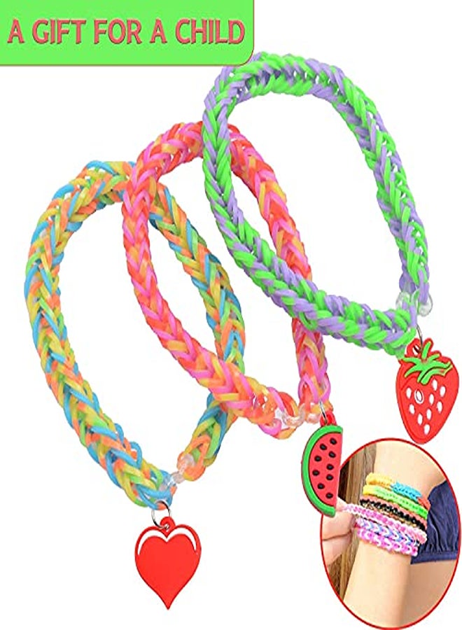 2000+Rubber Band Bracelet Kit, Loom Rubber Band, Rubber Bands Refill Loom Set, Loom Bracelet Making kit  - Image 2