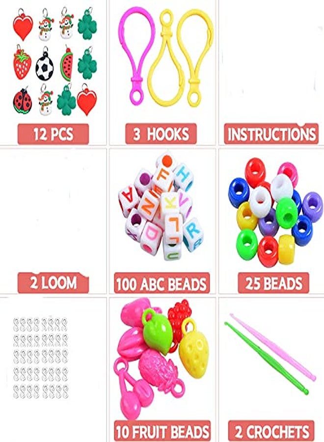 2000+Rubber Band Bracelet Kit, Loom Rubber Band, Rubber Bands Refill Loom Set, Loom Bracelet Making kit  - Image 1