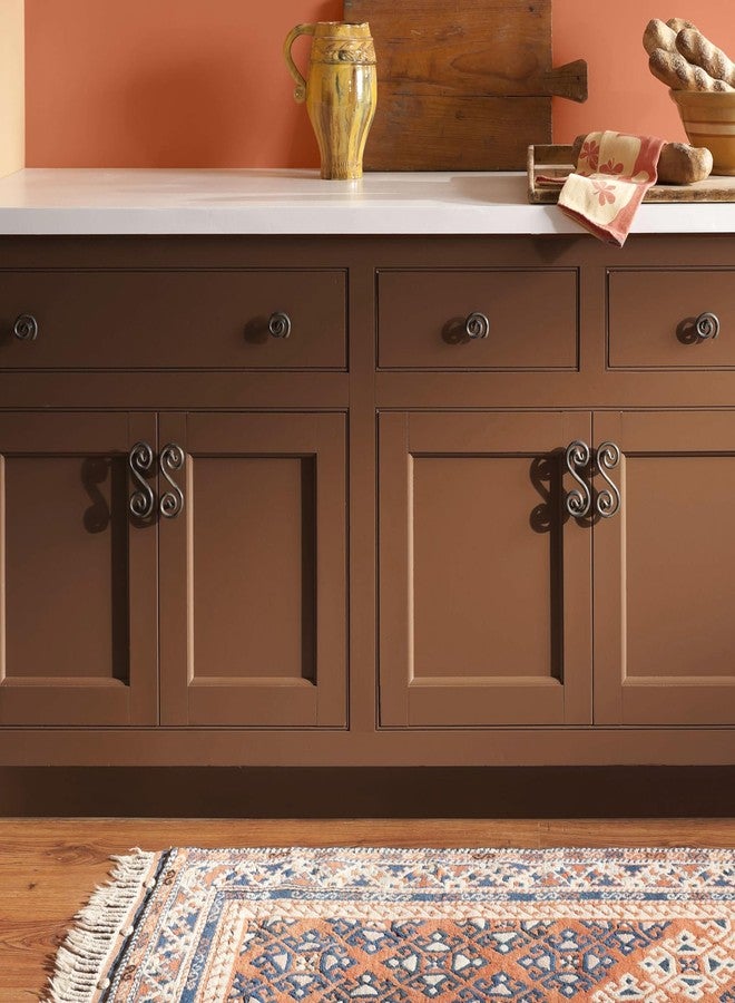 DWIL Matte Finish Furniture Paint - 16 Oz Wood Paint for Cabinets, Doors, Tables, and Dressers Refinishing - Water-Based, Non-Toxic & Odorless, Easy to Apply(Cassiterite Brown)-Without Tools - Image 2