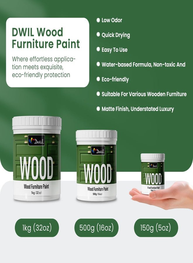 DWIL Matte Finish Furniture Paint - 16 Oz Wood Paint for Cabinets, Doors, Tables, and Dressers Refinishing - Water-Based, Non-Toxic & Odorless, Easy to Apply(Cassiterite Brown)-Without Tools - Image 4