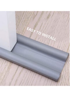 YONK YONK Door Draft Stopper Door Draft Blocker Noise Reduction Sound Proof Door Sweeps Weather Stripping Adjustable Under Door Seal  - Image 2