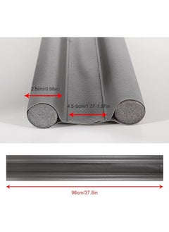 YONK YONK Door Draft Stopper Door Draft Blocker Noise Reduction Sound Proof Door Sweeps Weather Stripping Adjustable Under Door Seal  - Image 4